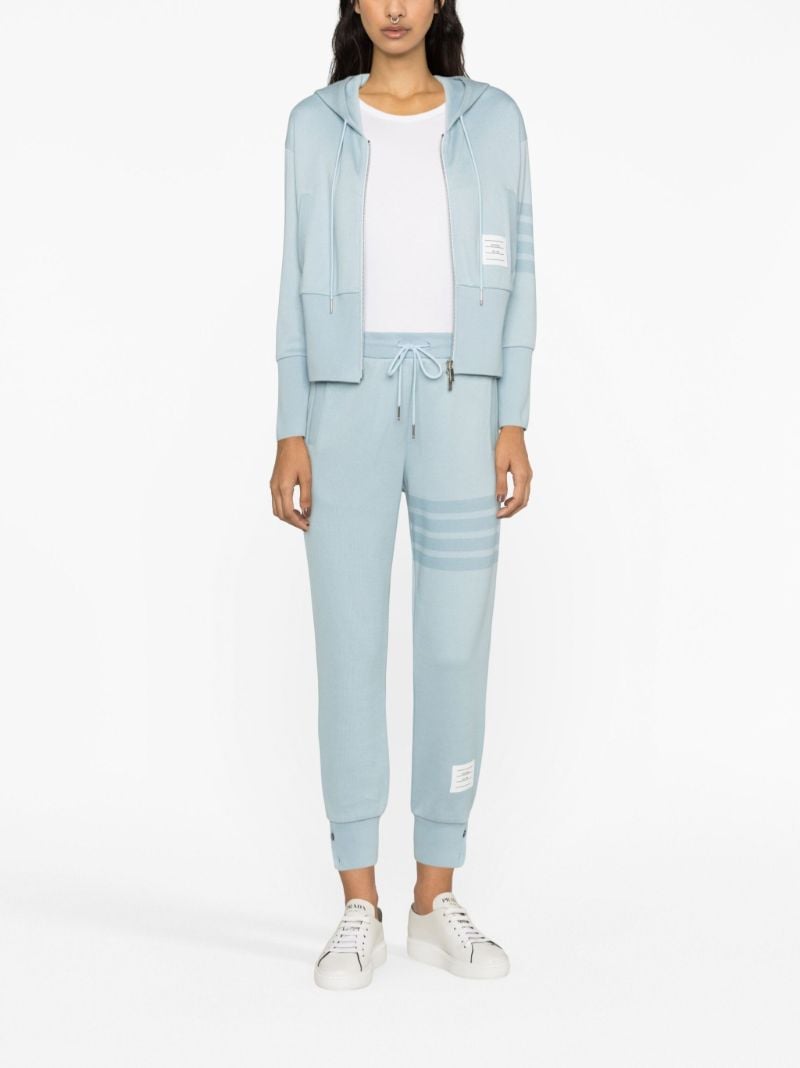 Blue 4-bar Cotton Track Pants
