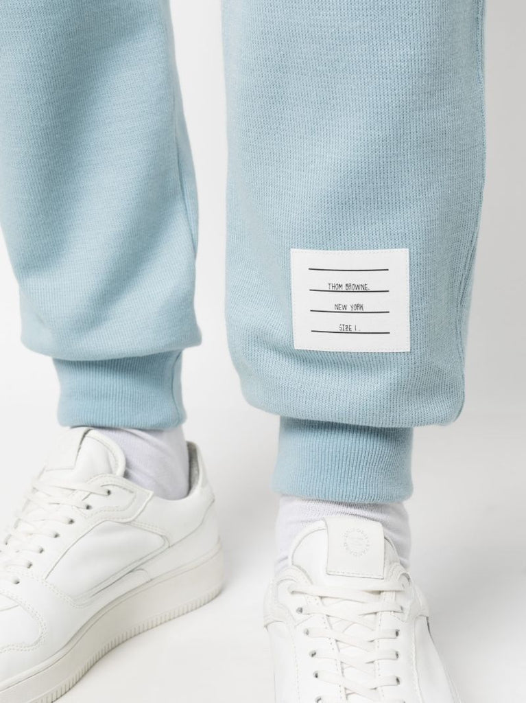 Blue 4-bar Stripe Cotton Track Pants