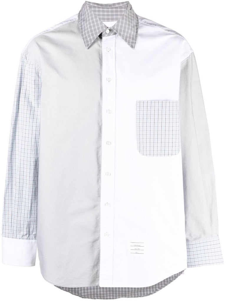 White Fun Mix Cotton Shirt