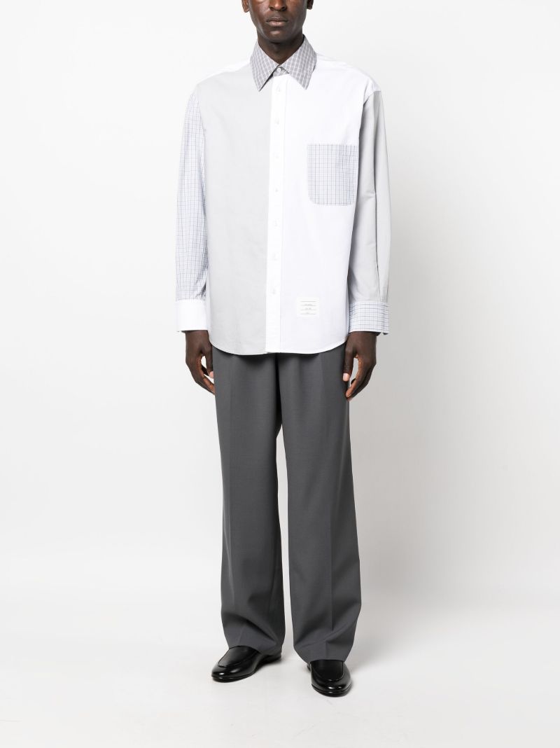 White Fun Mix Cotton Shirt