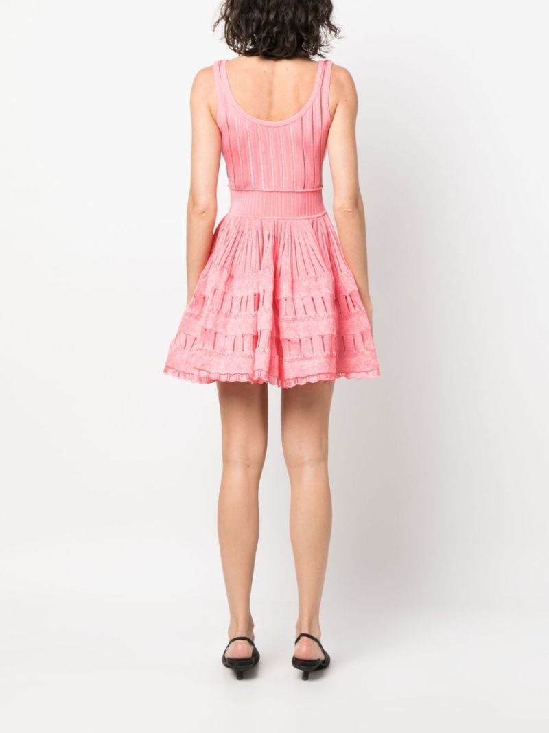 Pink Crinoline Sleeveless Mini Dress