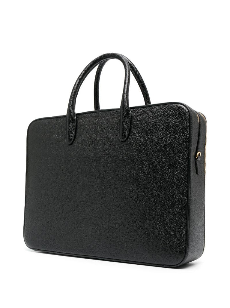 Black Rwb-loop Leather Briefcase