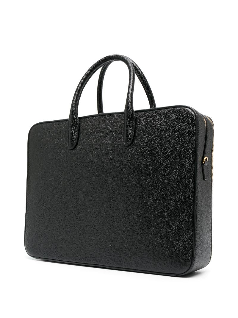 Black Rwb-loop Leather Briefcase