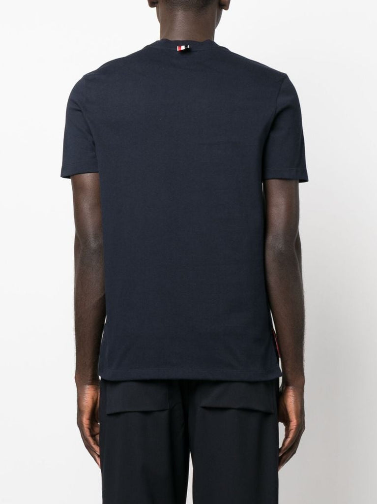 Blue Hector-appliquÃ_x0083_Â© Cotton T-shirt