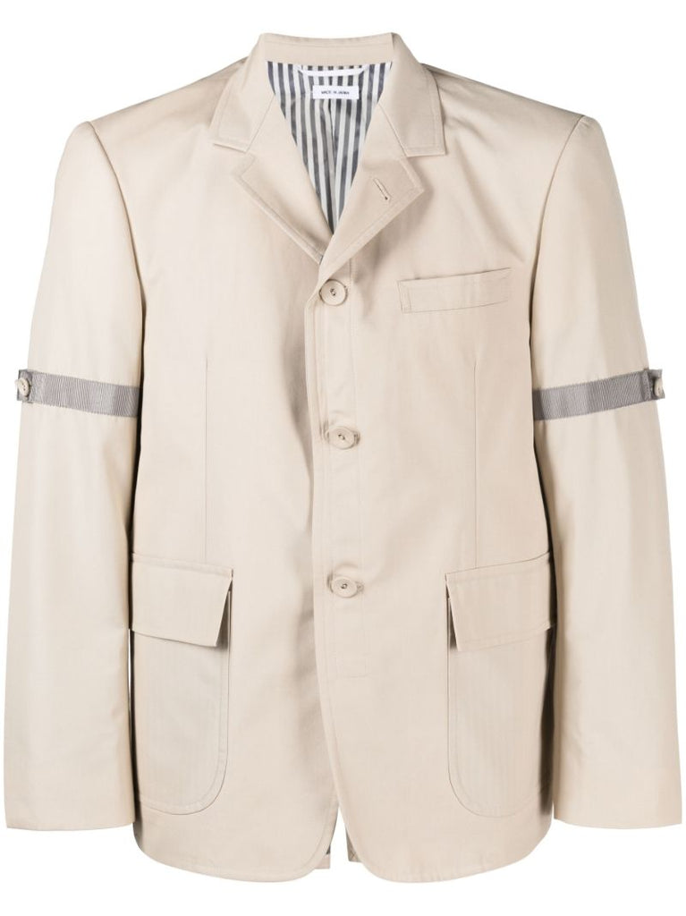 Neutral Single-breasted Blazer
