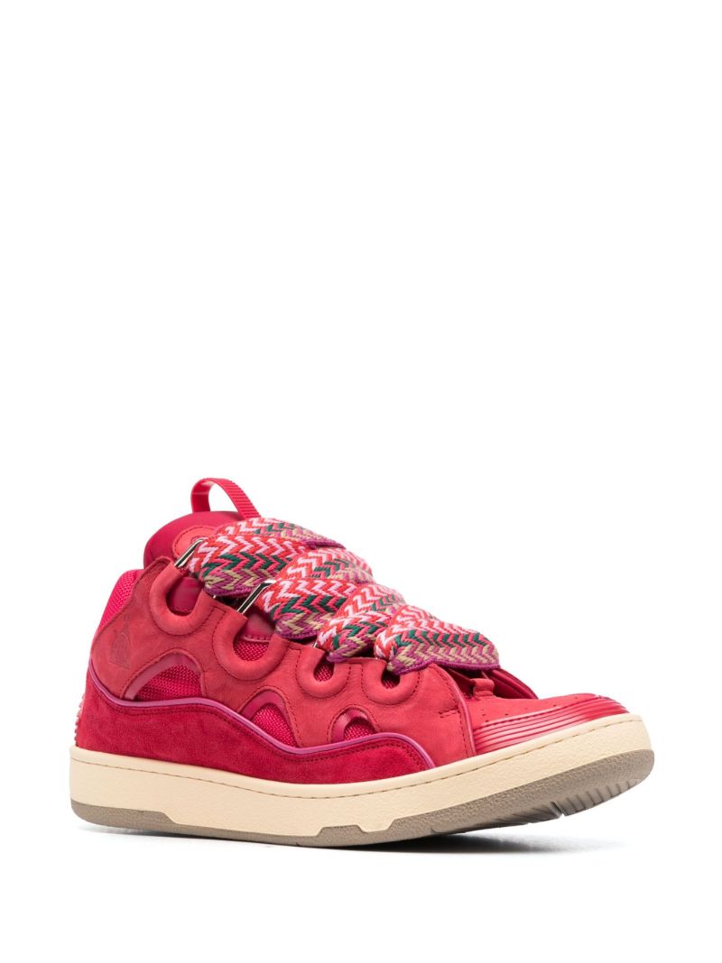 Red Curb Low-top Sneakers