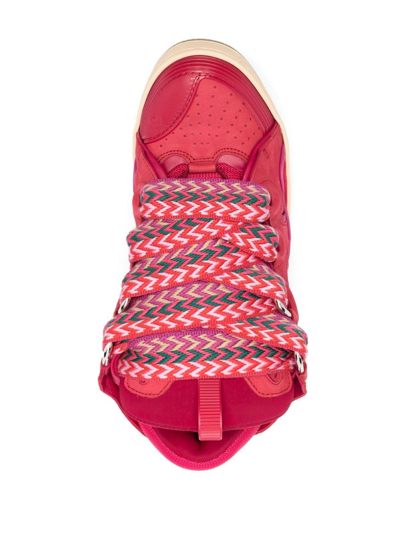 Red Curb Low-top Sneakers