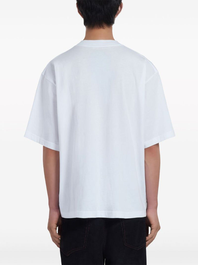 White Logo-print Cotton T-shirt
