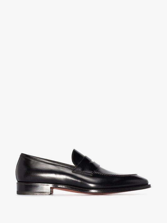 Black Leather Loafers