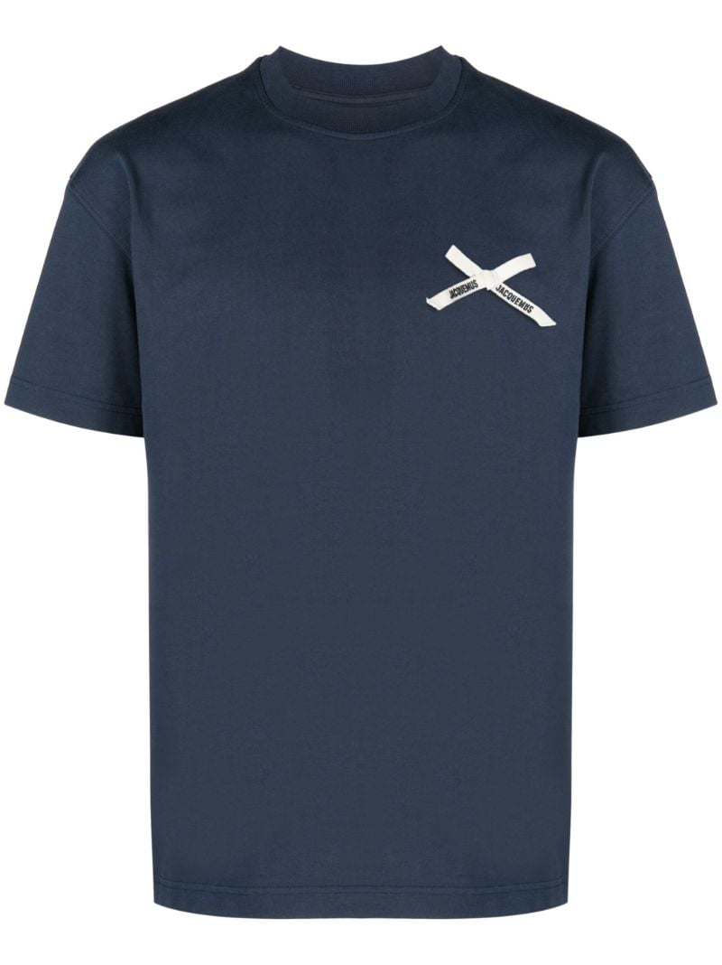 Blue Le T-shirt Noeud Cotton T-shirt