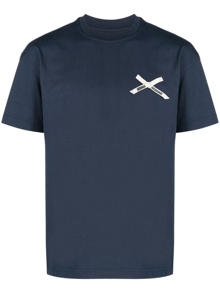 Blue Le T-shirt Noeud Cotton T-shirt