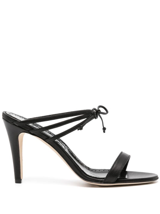 Black Bomasan 90 Leather Sandals