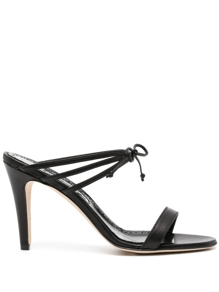 Black Bomasan 90 Leather Sandals