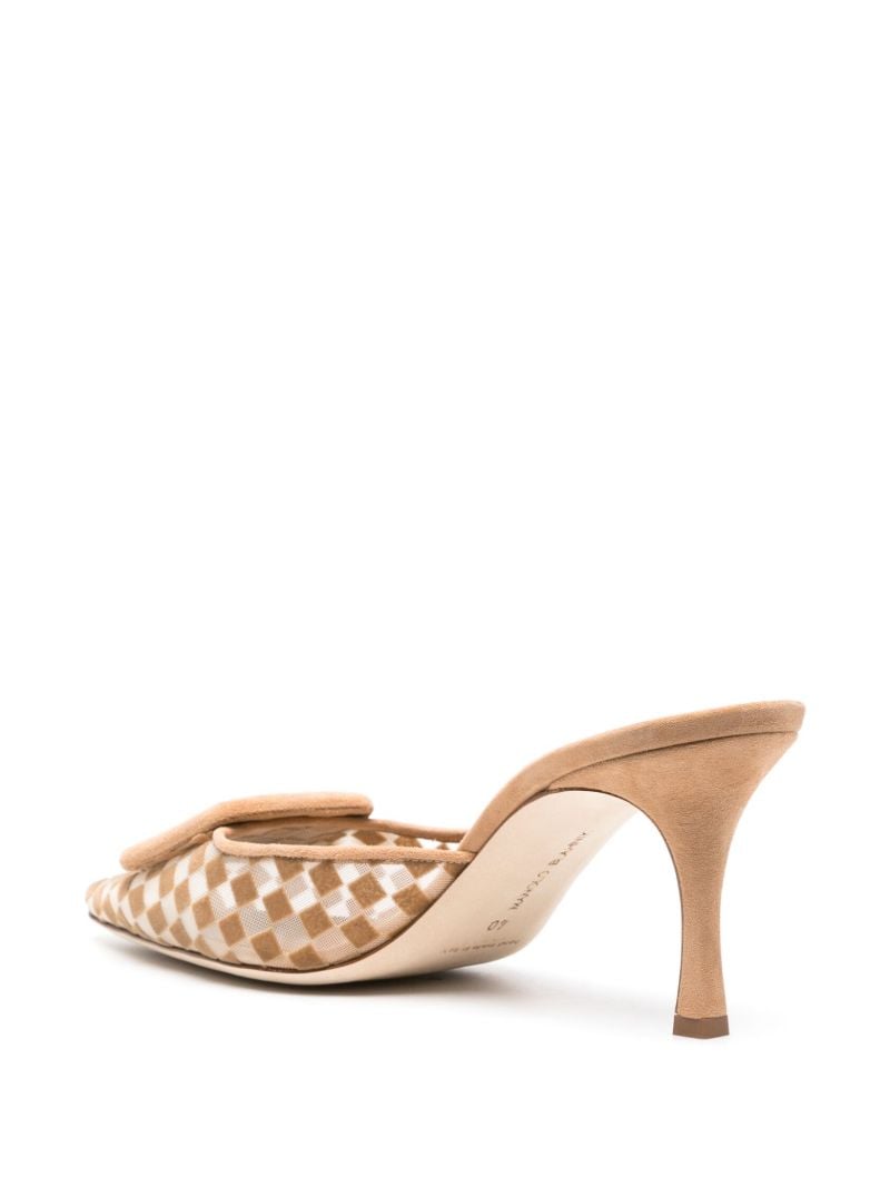 Neutral Maysale 70 Mesh Mules