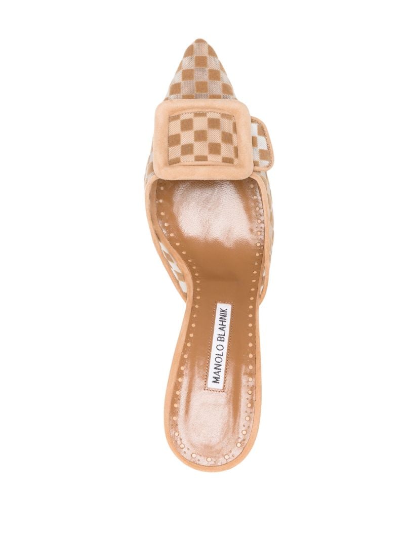 Neutral Maysale 70 Mesh Mules