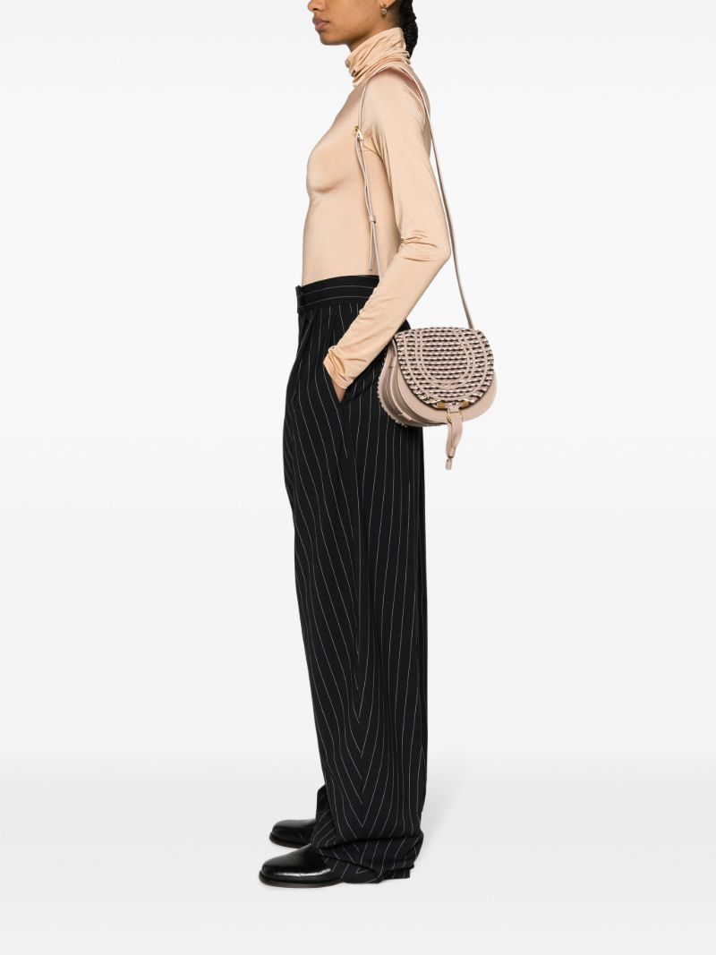 Neutral Marcie Wool Cross Body Bag
