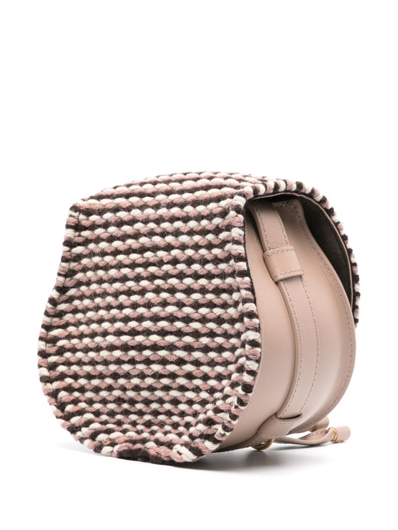 Neutral Marcie Wool Cross Body Bag