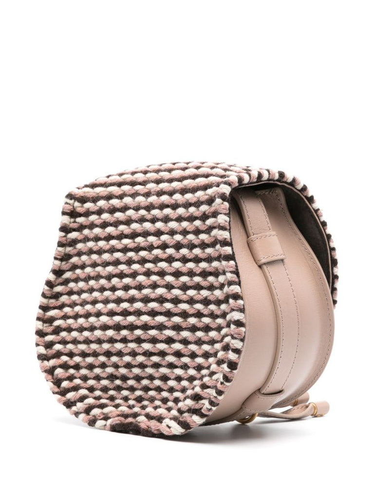 Neutral Marcie Wool Cross Body Bag