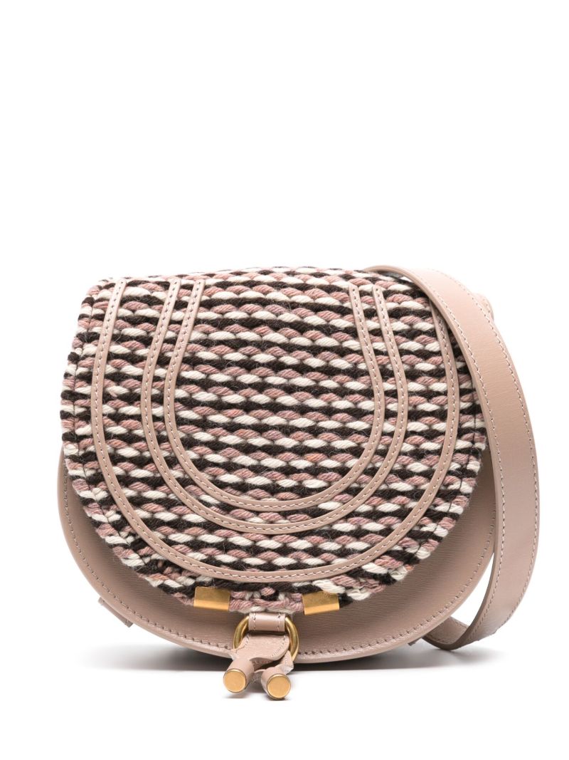Neutral Marcie Wool Cross Body Bag