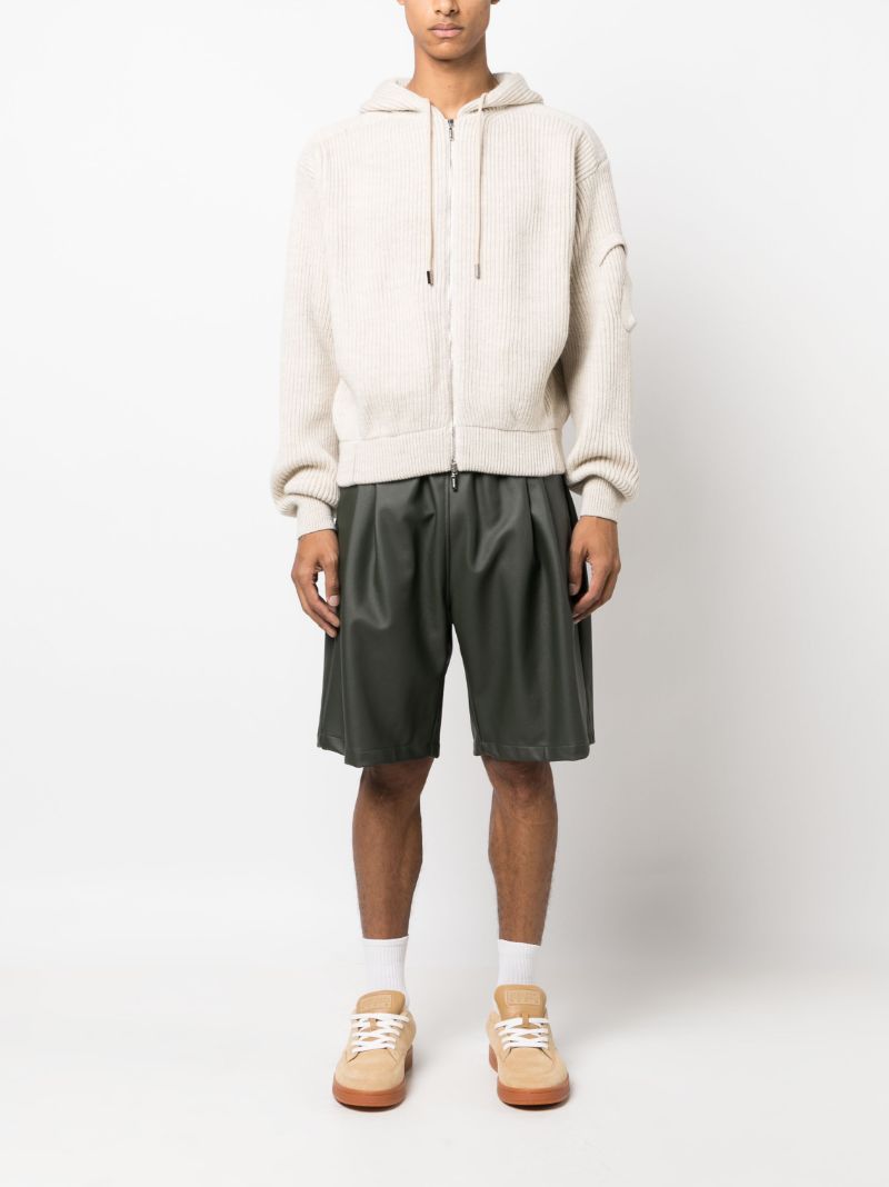 Neutral La Maille Seville Wool Hoodie