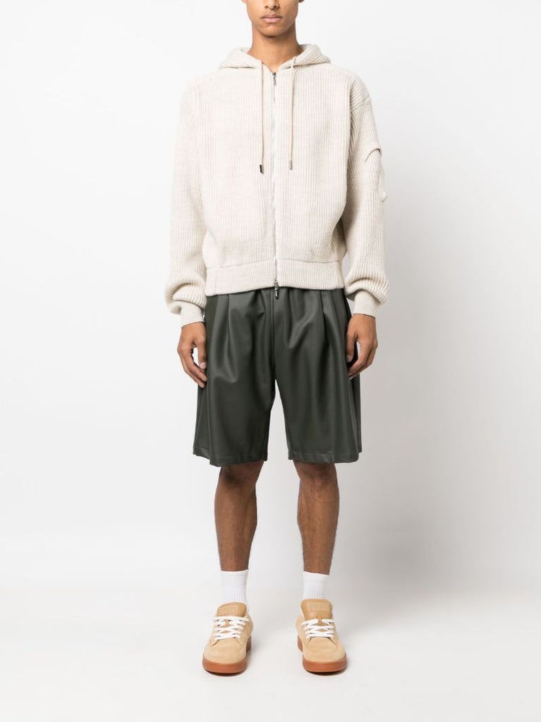 Neutral La Maille Seville Wool Hoodie