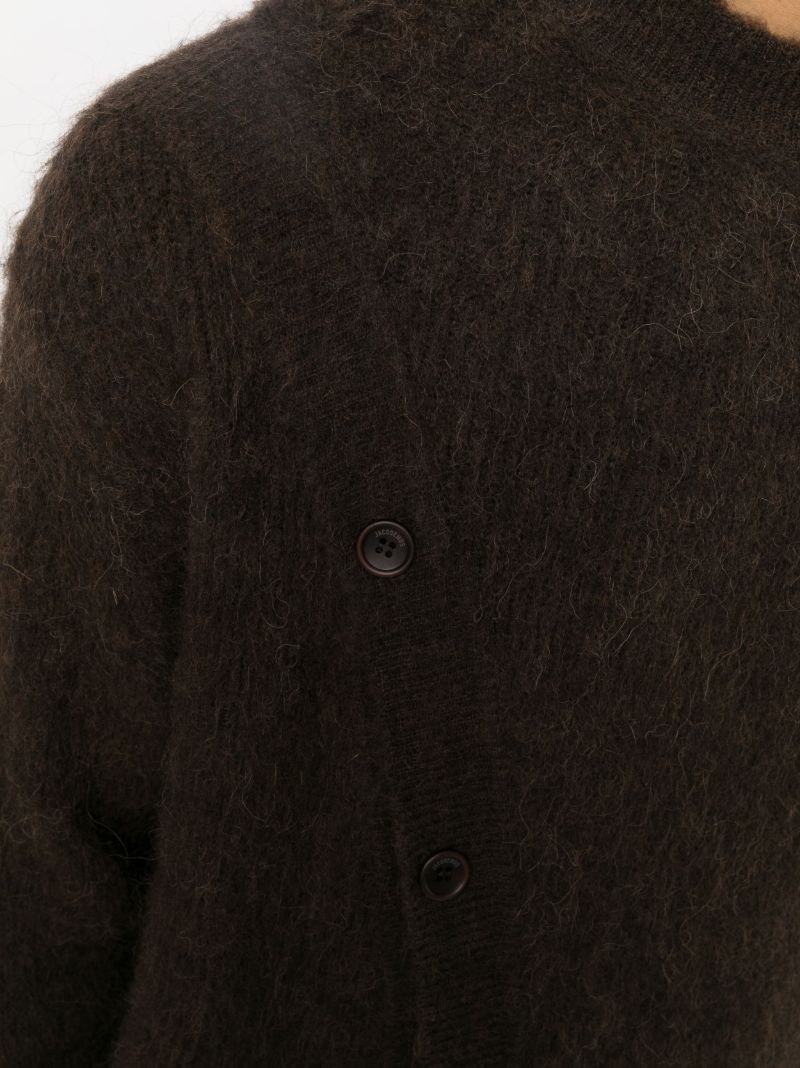 Brown Le Cardigan Pau Asymmetric Cardigan
