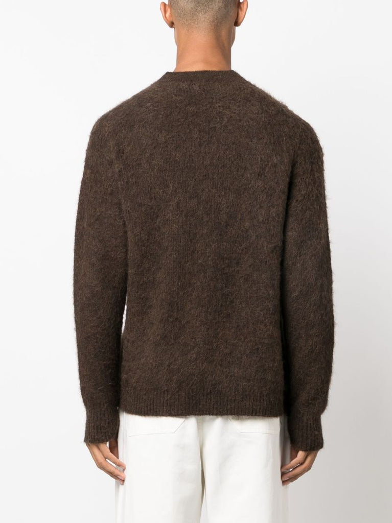Brown Le Cardigan Pau Asymmetric Cardigan