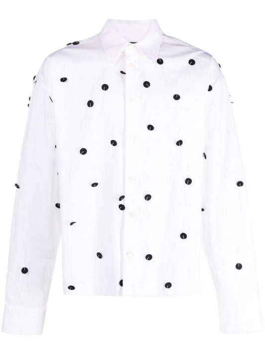 White La Chemise Papier BrodÃ_x0083_Â©e Shirt