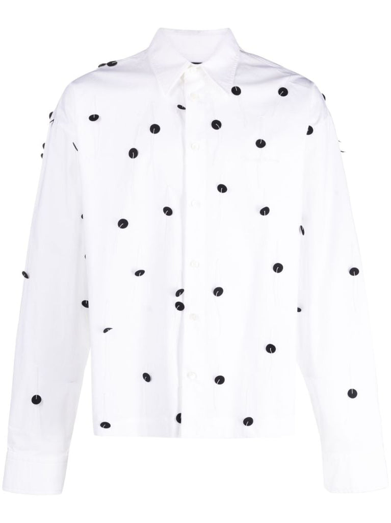 White La Chemise Papier BrodÃ_x0083_Â©e Shirt