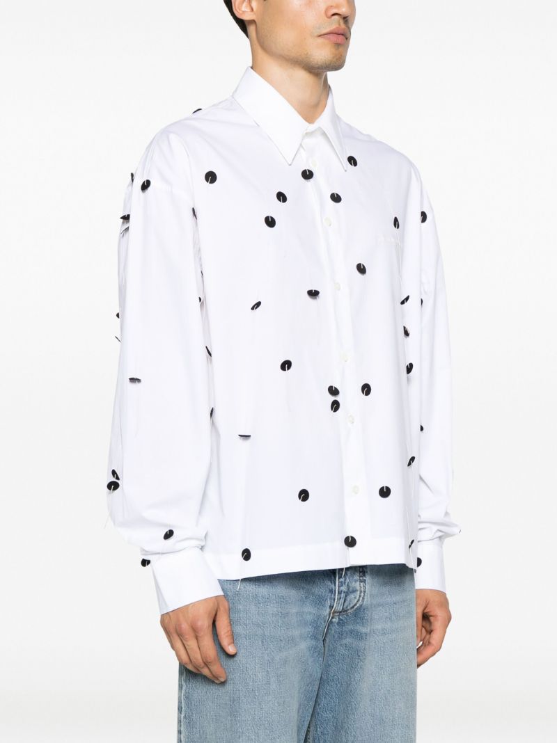 White La Chemise Papier BrodÃ_x0083_Â©e Shirt