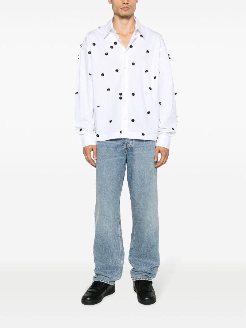 White La Chemise Papier BrodÃ_x0083_Â©e Shirt