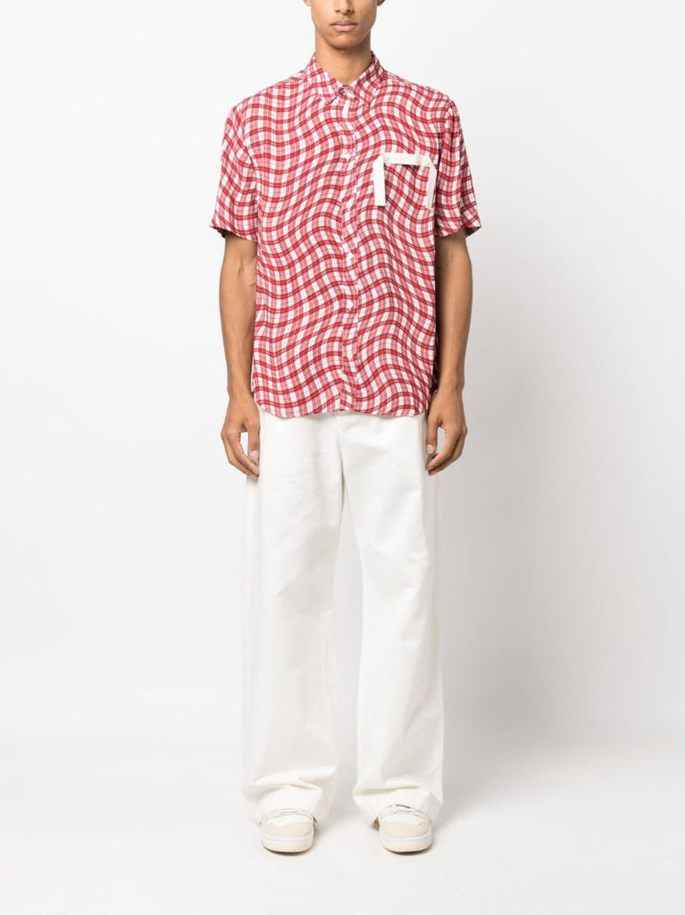 Red La Chemise Melo Checked Shirt