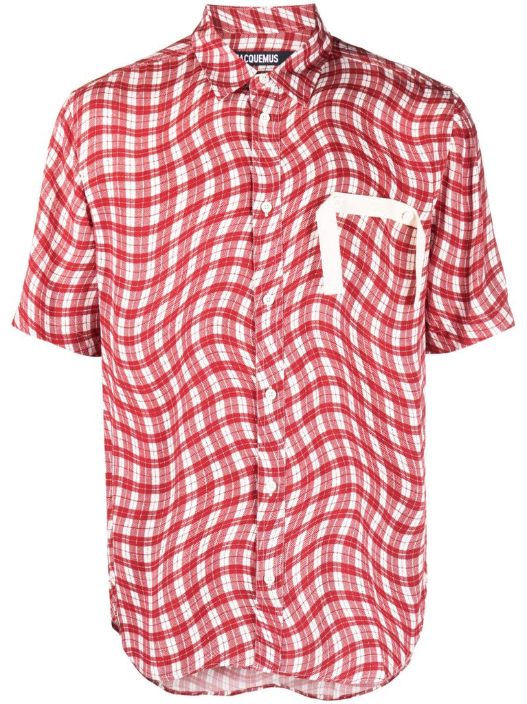 Red La Chemise Melo Checked Shirt