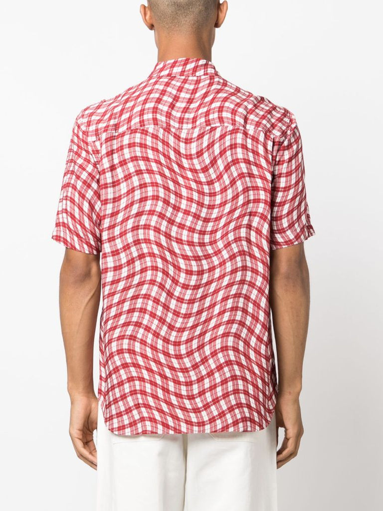 Red La Chemise Melo Checked Shirt