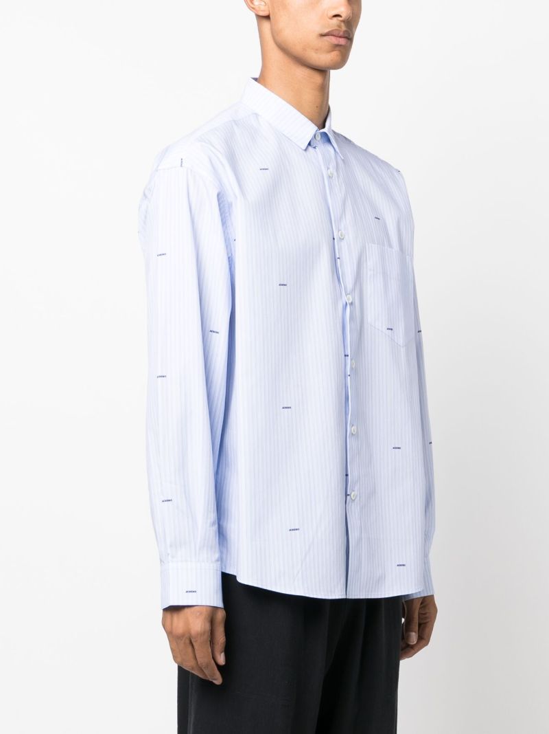 Brown La Chemise Simon Striped Shirt