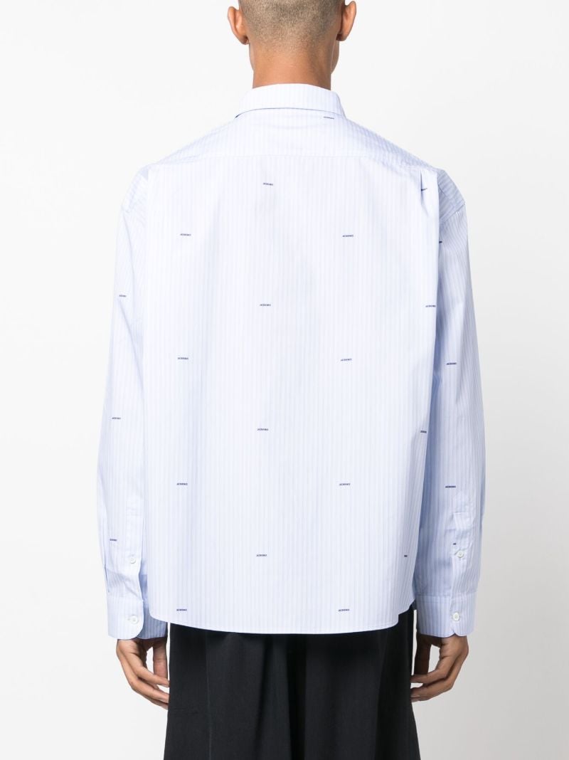 Brown La Chemise Simon Striped Shirt