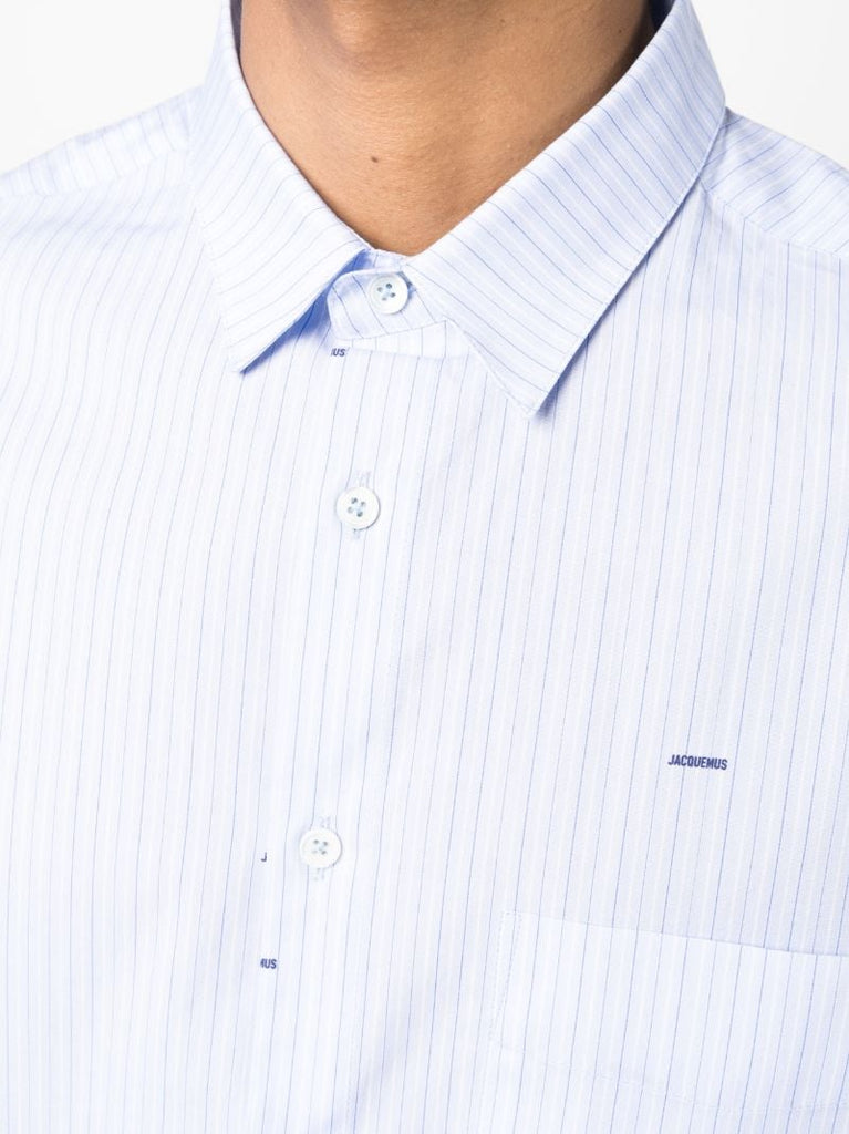 Brown La Chemise Simon Striped Shirt