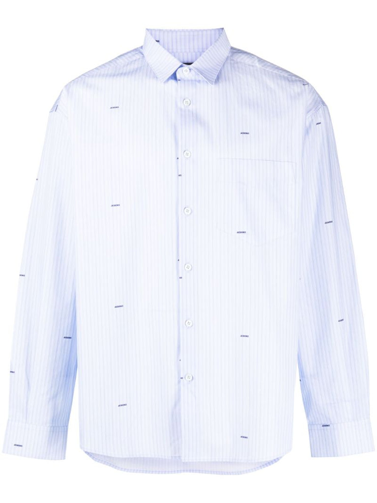 Brown La Chemise Simon Striped Shirt