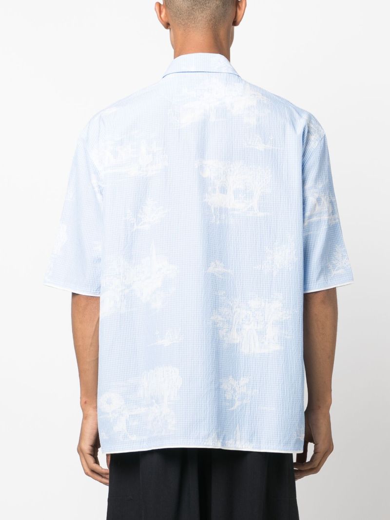 Blue La Chemise Cabri Printed Shirt