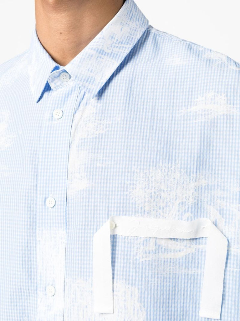 Blue La Chemise Cabri Printed Shirt