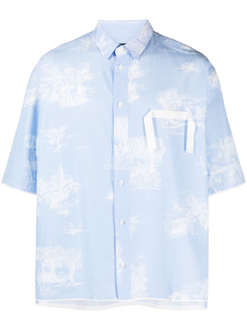 Blue La Chemise Cabri Printed Shirt