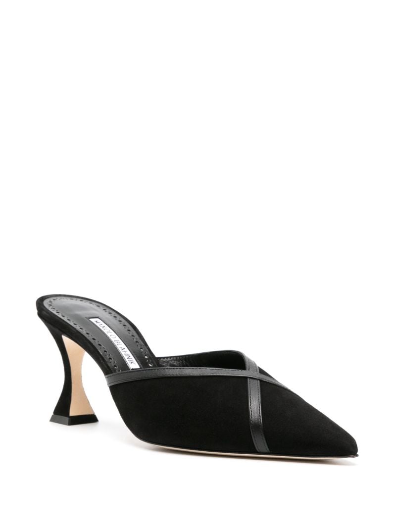 Black Sahsia 70 Suede Mules