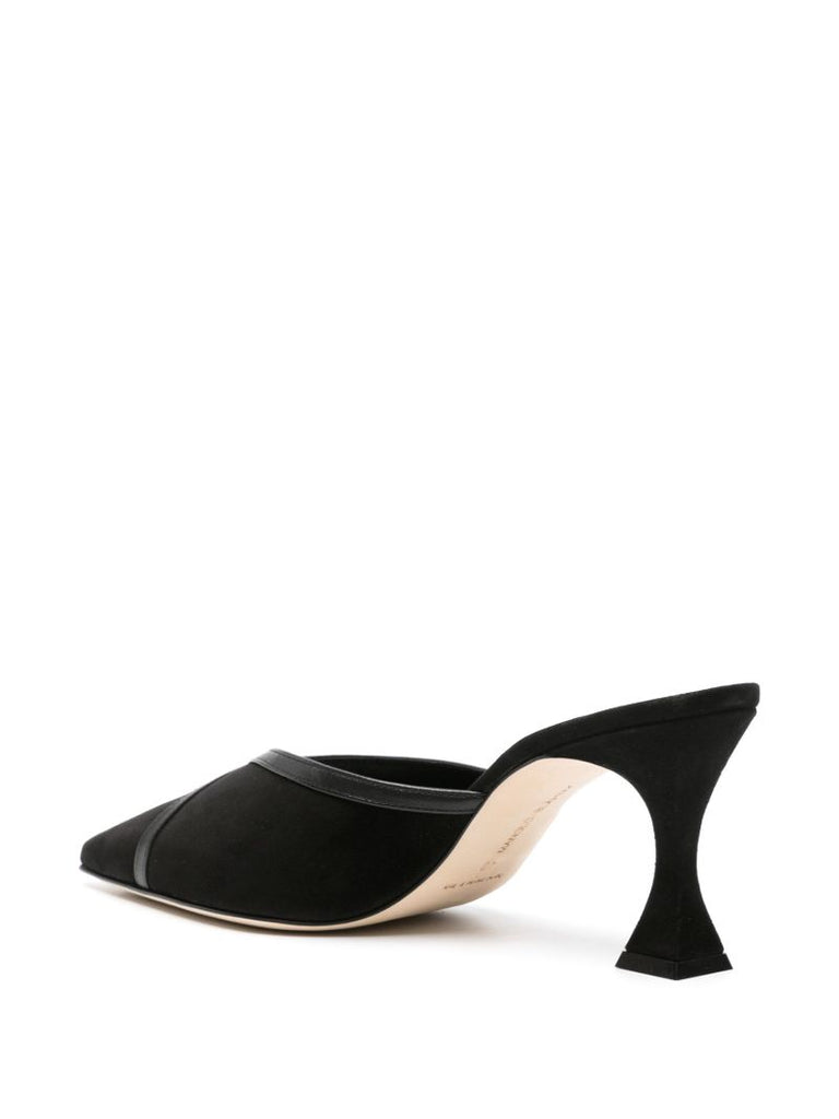 Black Sahsia 70 Suede Mules