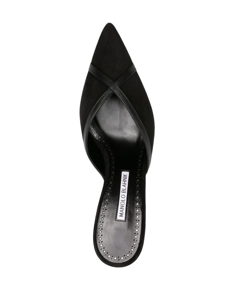 Black Sahsia 70 Suede Mules