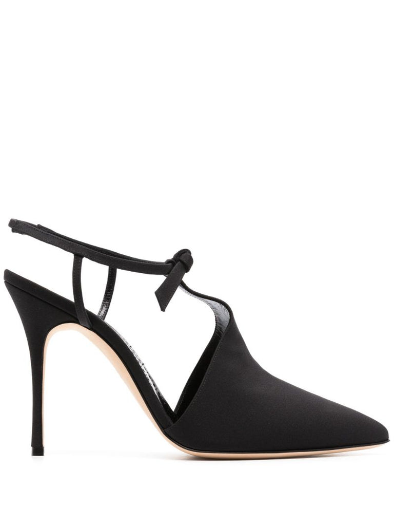Black Horna 105 Silk Pumps