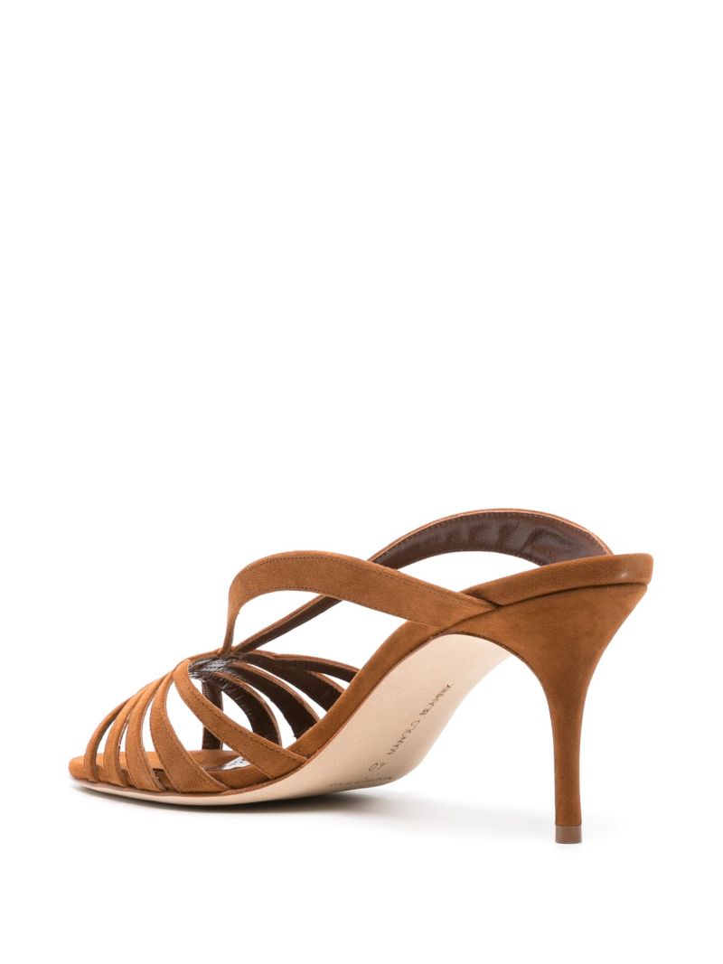 Brown Sardimu 70 Suede Mules