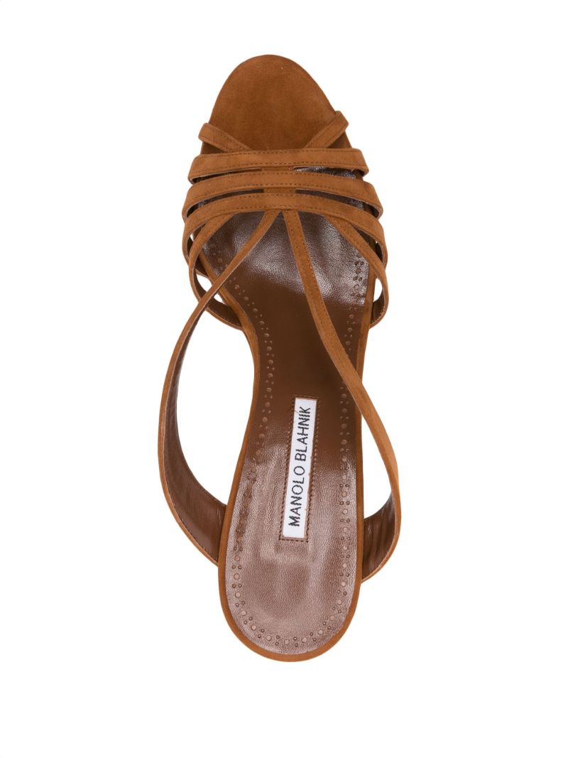Brown Sardimu 70 Suede Mules