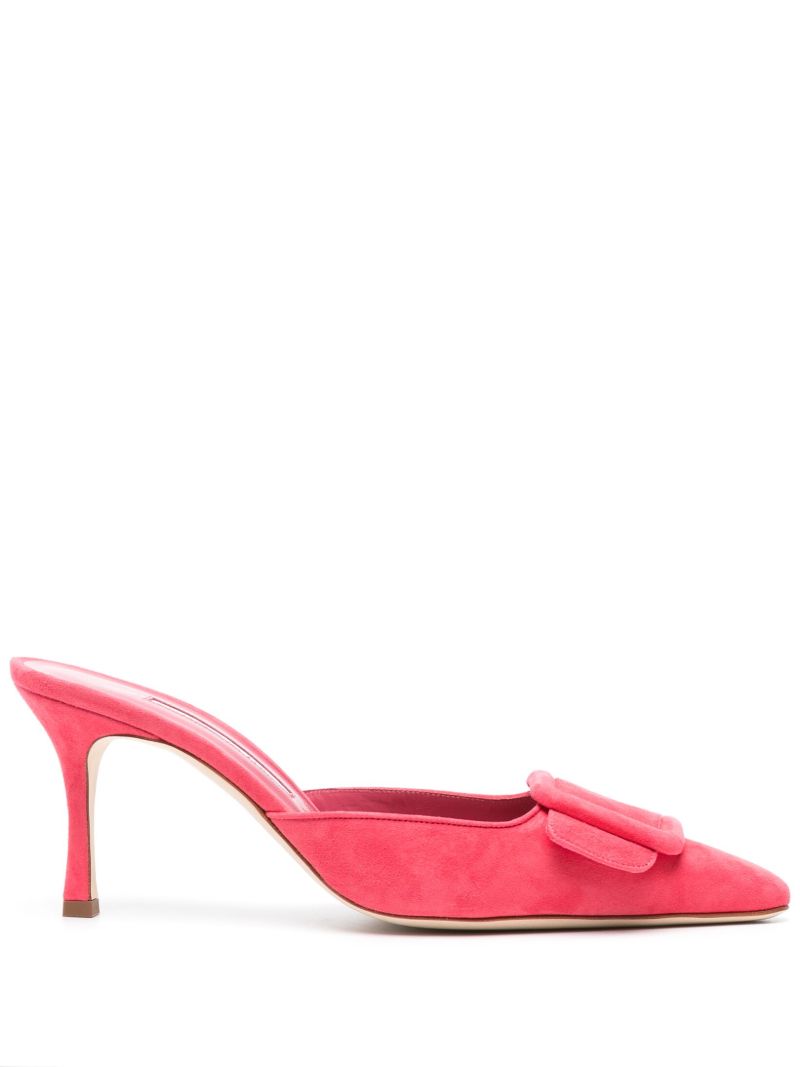 Pink Maysale 70 Suede Mules