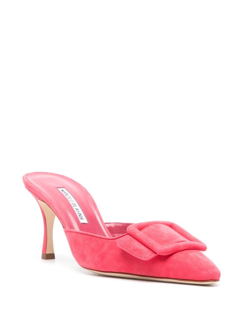 Pink Maysale 70 Suede Mules