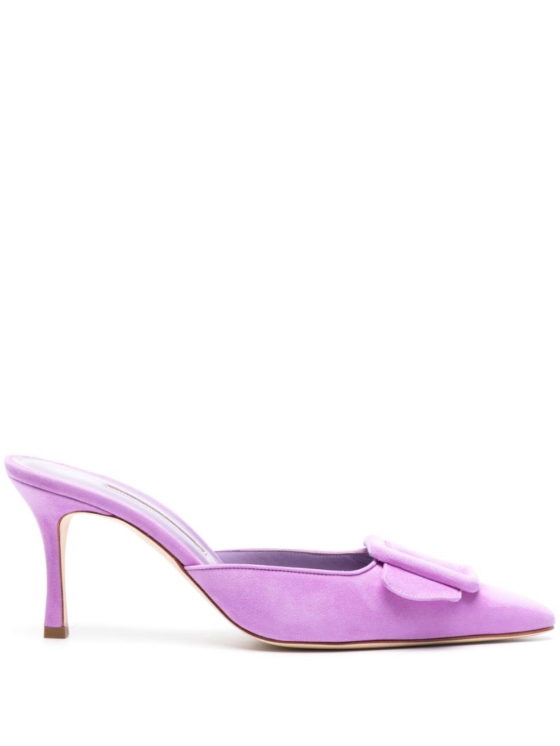 Purple Maysale 70 Suede Mules